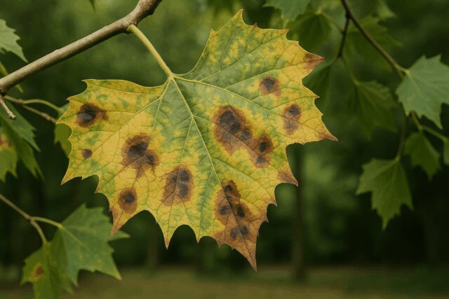 enfermedad antracnosis del plátano