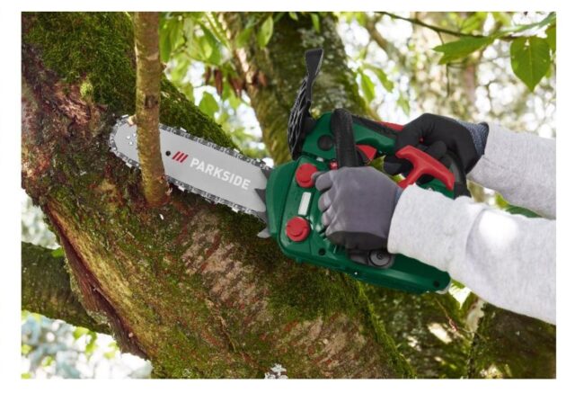 Motosierra Lidl a gasolina