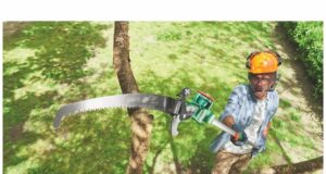 Cortarramas telescópico con sierra